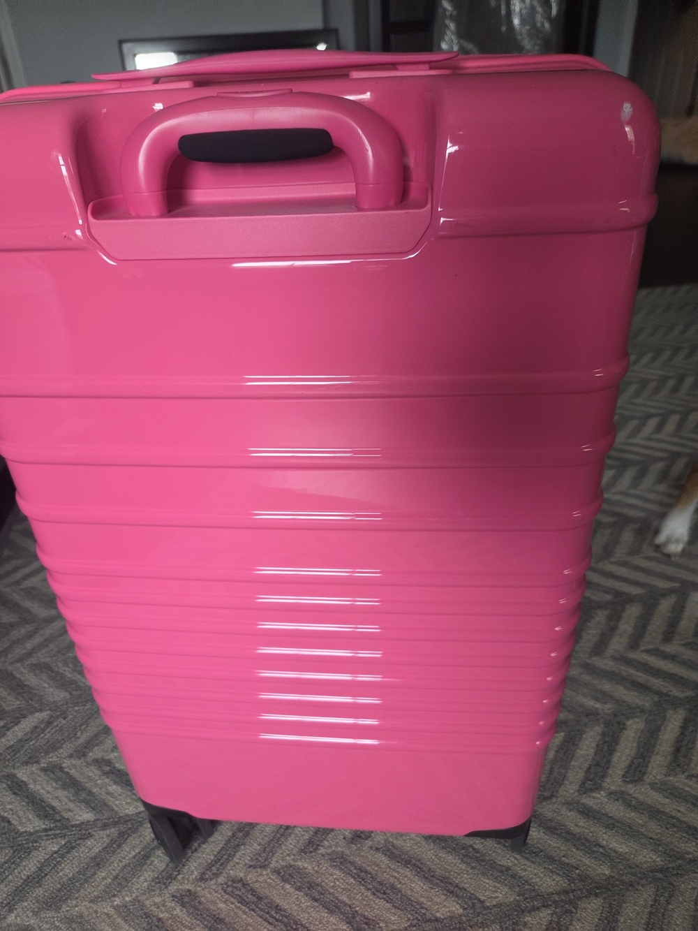 BEIS X BARBIE Bright Pink Hard-Shell MEDIUM CHECK W/ Bags Luggage - Picture 9 of 12